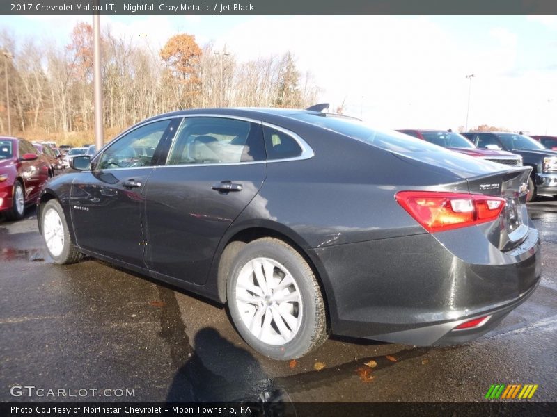 Nightfall Gray Metallic / Jet Black 2017 Chevrolet Malibu LT