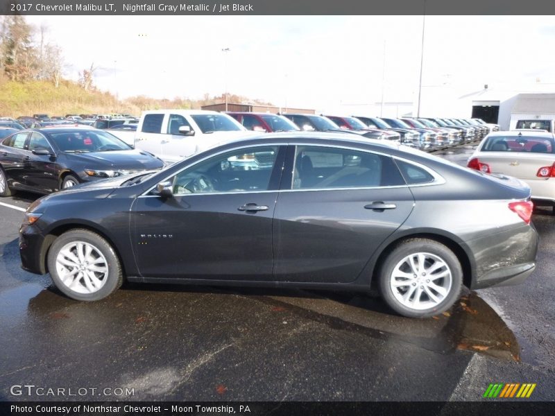Nightfall Gray Metallic / Jet Black 2017 Chevrolet Malibu LT