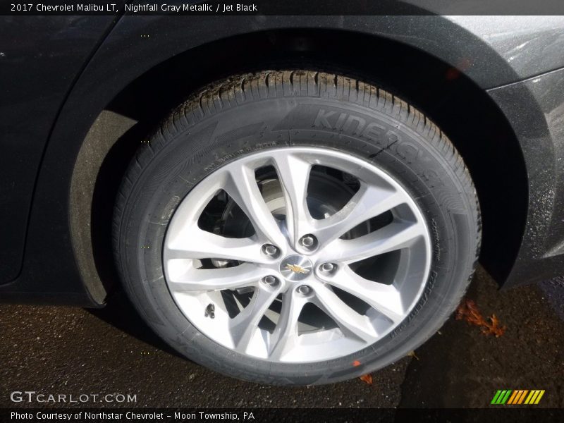 Nightfall Gray Metallic / Jet Black 2017 Chevrolet Malibu LT