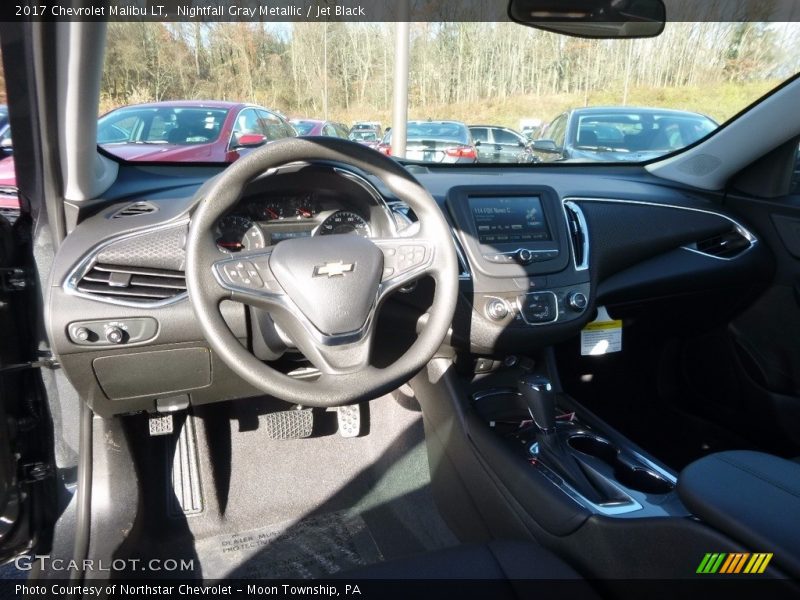 Nightfall Gray Metallic / Jet Black 2017 Chevrolet Malibu LT