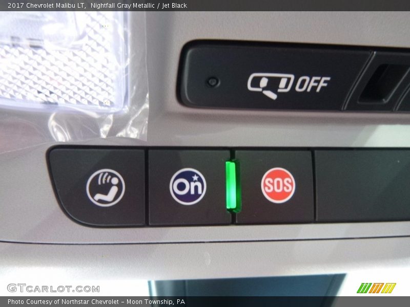 Nightfall Gray Metallic / Jet Black 2017 Chevrolet Malibu LT