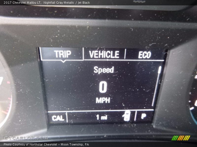 Nightfall Gray Metallic / Jet Black 2017 Chevrolet Malibu LT