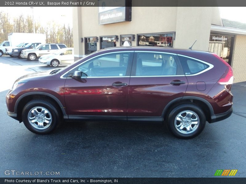 Basque Red Pearl II / Gray 2012 Honda CR-V LX