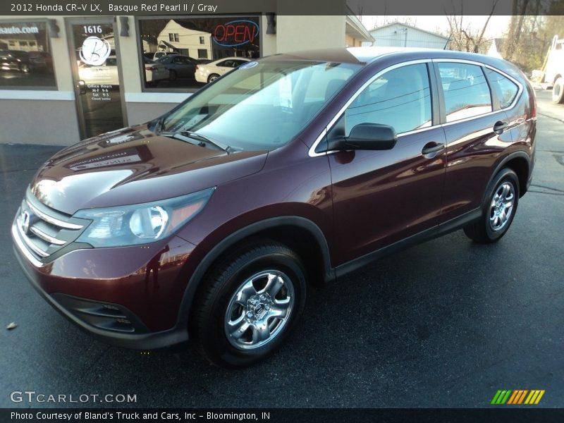 Basque Red Pearl II / Gray 2012 Honda CR-V LX