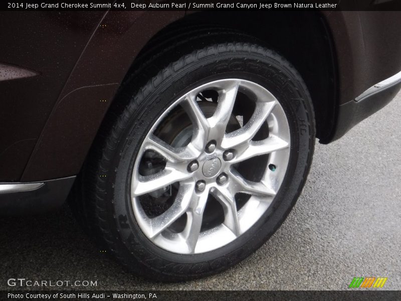 Deep Auburn Pearl / Summit Grand Canyon Jeep Brown Natura Leather 2014 Jeep Grand Cherokee Summit 4x4
