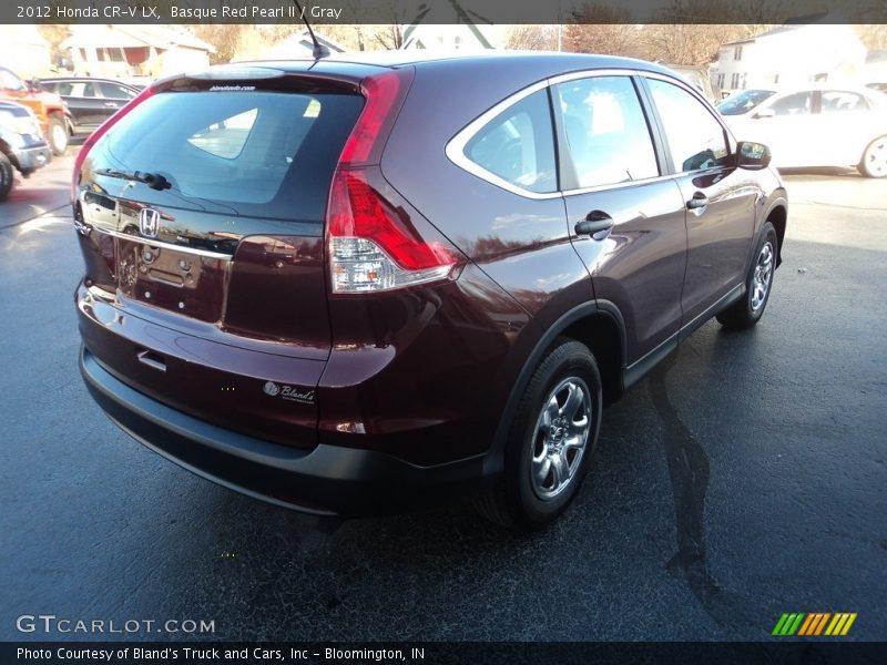 Basque Red Pearl II / Gray 2012 Honda CR-V LX