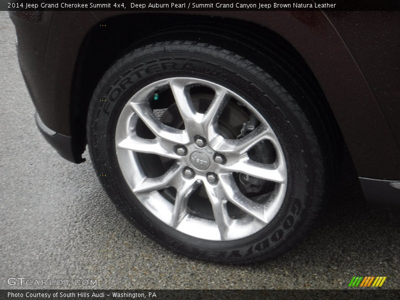 Deep Auburn Pearl / Summit Grand Canyon Jeep Brown Natura Leather 2014 Jeep Grand Cherokee Summit 4x4