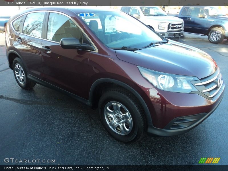 Basque Red Pearl II / Gray 2012 Honda CR-V LX