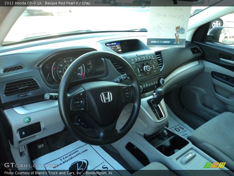 Basque Red Pearl II / Gray 2012 Honda CR-V LX