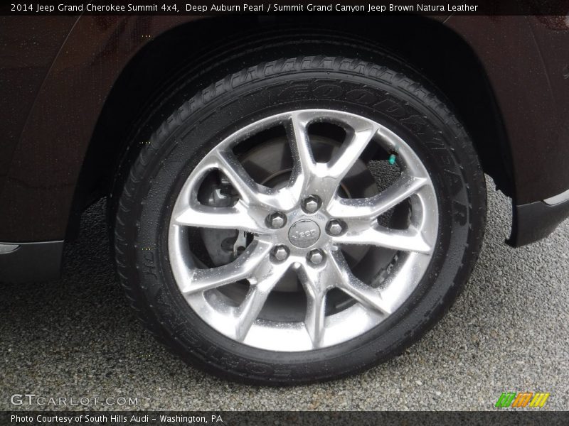 Deep Auburn Pearl / Summit Grand Canyon Jeep Brown Natura Leather 2014 Jeep Grand Cherokee Summit 4x4