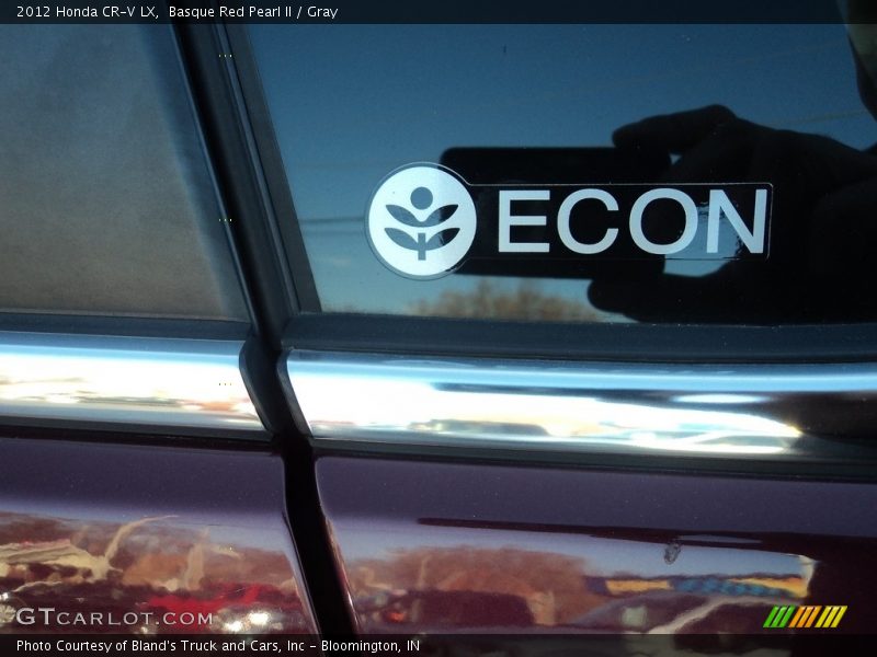 Basque Red Pearl II / Gray 2012 Honda CR-V LX