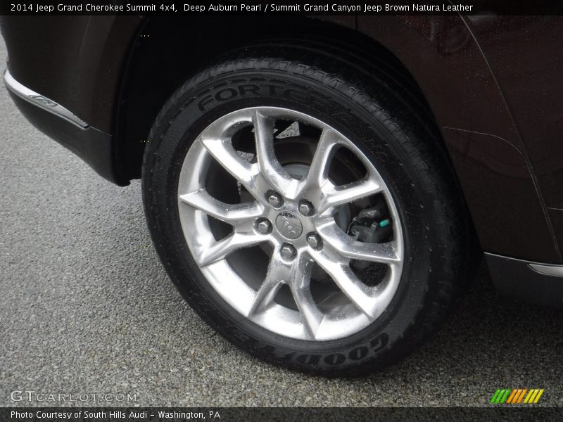 Deep Auburn Pearl / Summit Grand Canyon Jeep Brown Natura Leather 2014 Jeep Grand Cherokee Summit 4x4