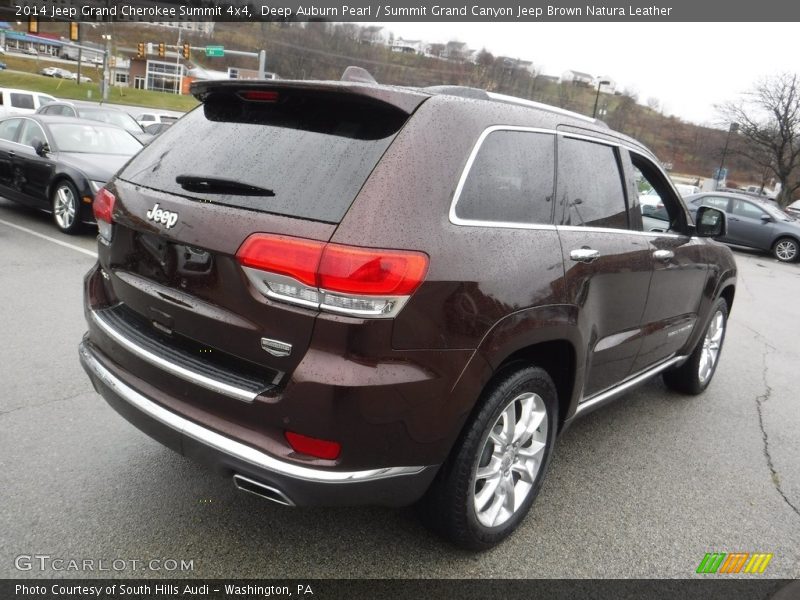 Deep Auburn Pearl / Summit Grand Canyon Jeep Brown Natura Leather 2014 Jeep Grand Cherokee Summit 4x4