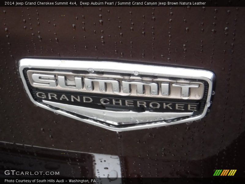 Deep Auburn Pearl / Summit Grand Canyon Jeep Brown Natura Leather 2014 Jeep Grand Cherokee Summit 4x4
