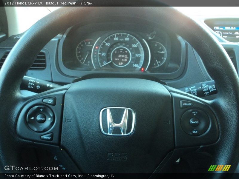 Basque Red Pearl II / Gray 2012 Honda CR-V LX