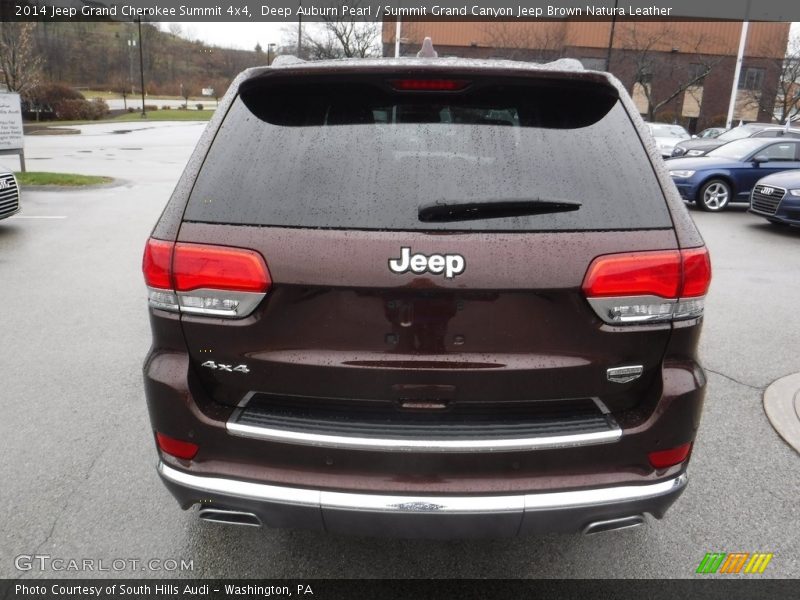 Deep Auburn Pearl / Summit Grand Canyon Jeep Brown Natura Leather 2014 Jeep Grand Cherokee Summit 4x4