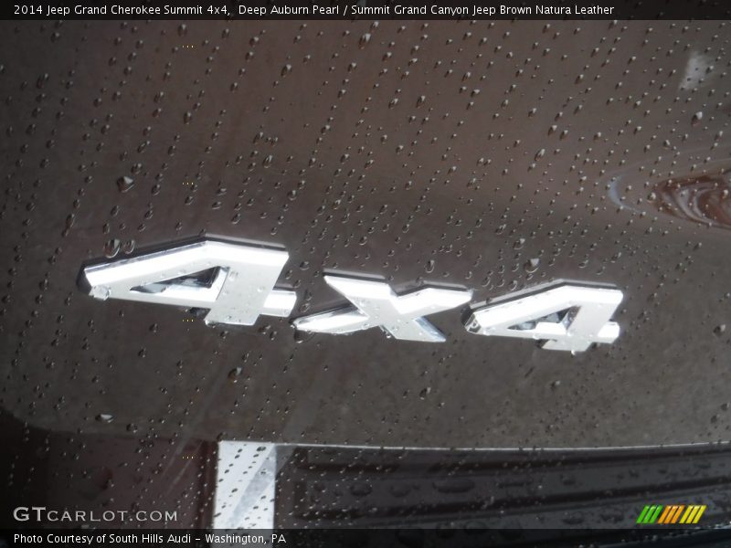 Deep Auburn Pearl / Summit Grand Canyon Jeep Brown Natura Leather 2014 Jeep Grand Cherokee Summit 4x4