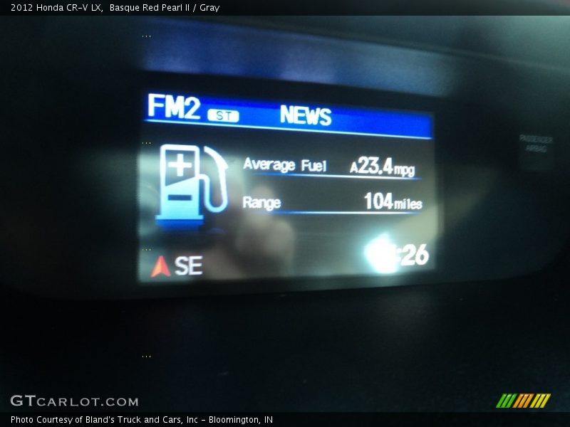 Basque Red Pearl II / Gray 2012 Honda CR-V LX