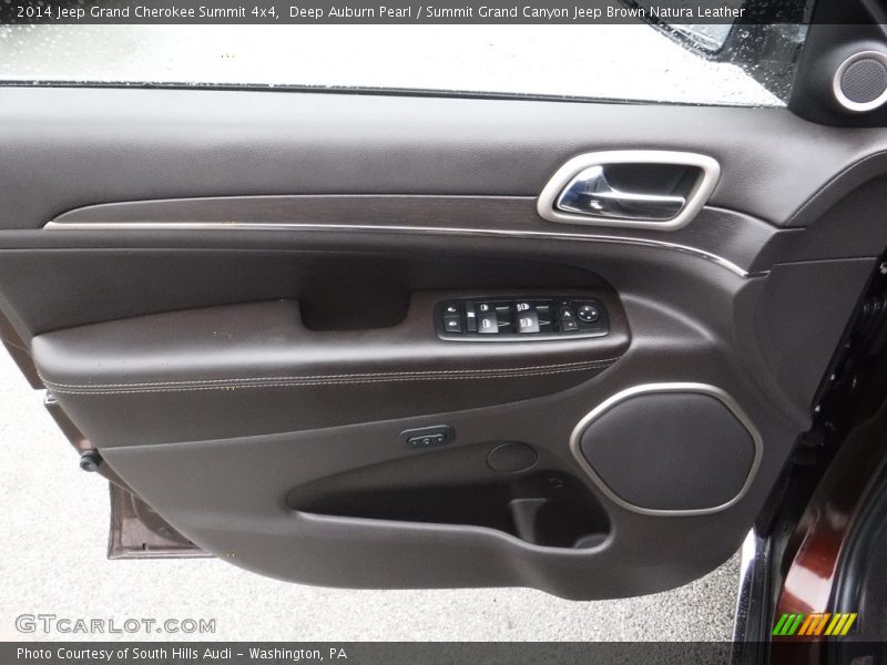 Deep Auburn Pearl / Summit Grand Canyon Jeep Brown Natura Leather 2014 Jeep Grand Cherokee Summit 4x4