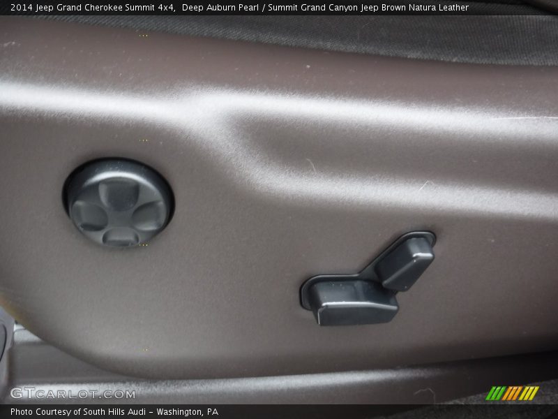 Deep Auburn Pearl / Summit Grand Canyon Jeep Brown Natura Leather 2014 Jeep Grand Cherokee Summit 4x4