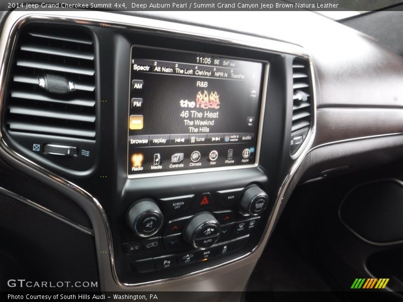 Deep Auburn Pearl / Summit Grand Canyon Jeep Brown Natura Leather 2014 Jeep Grand Cherokee Summit 4x4
