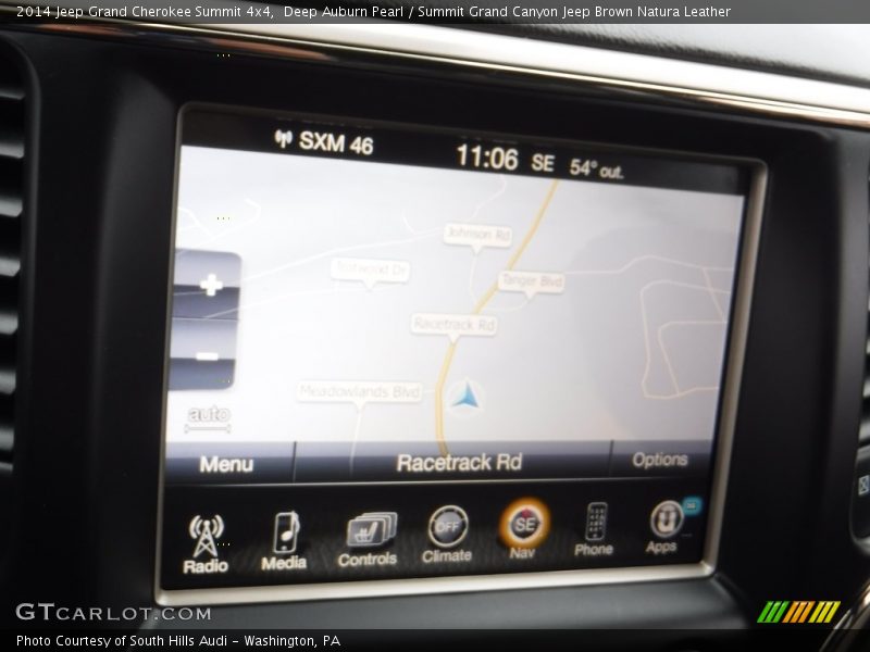 Deep Auburn Pearl / Summit Grand Canyon Jeep Brown Natura Leather 2014 Jeep Grand Cherokee Summit 4x4