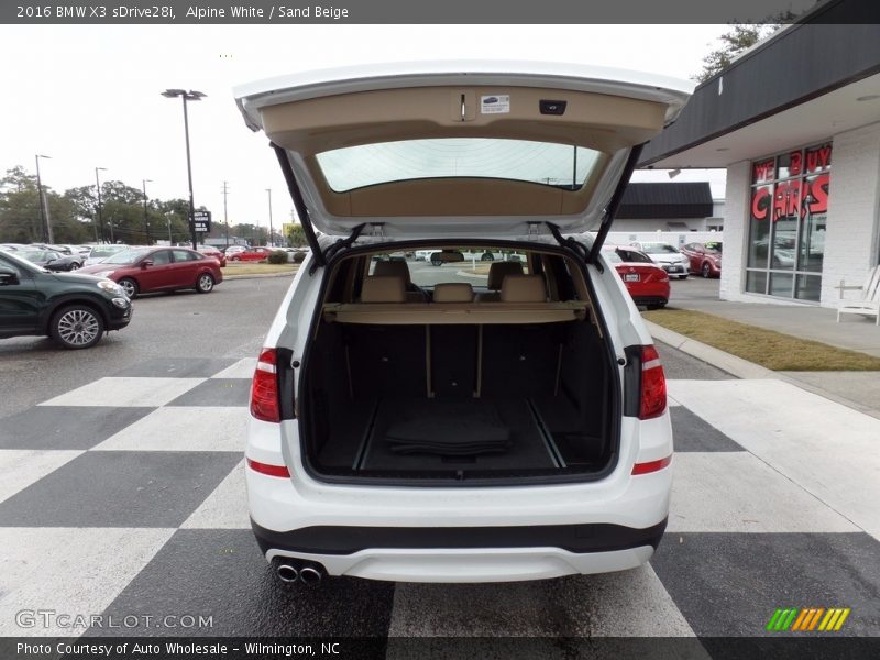 Alpine White / Sand Beige 2016 BMW X3 sDrive28i
