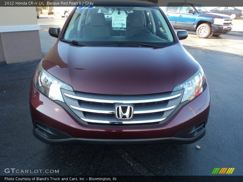 Basque Red Pearl II / Gray 2012 Honda CR-V LX