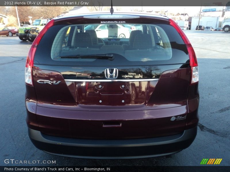 Basque Red Pearl II / Gray 2012 Honda CR-V LX