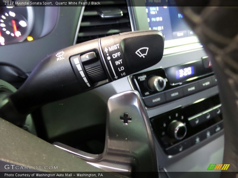 Quartz White Pearl / Black 2017 Hyundai Sonata Sport