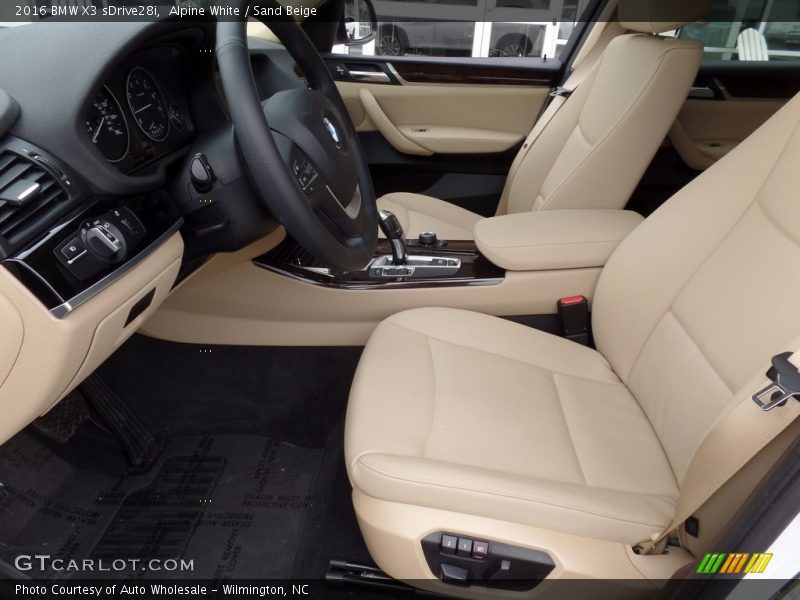 Alpine White / Sand Beige 2016 BMW X3 sDrive28i