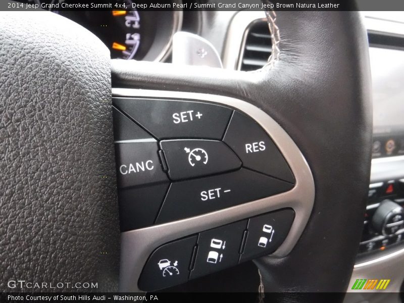 Deep Auburn Pearl / Summit Grand Canyon Jeep Brown Natura Leather 2014 Jeep Grand Cherokee Summit 4x4