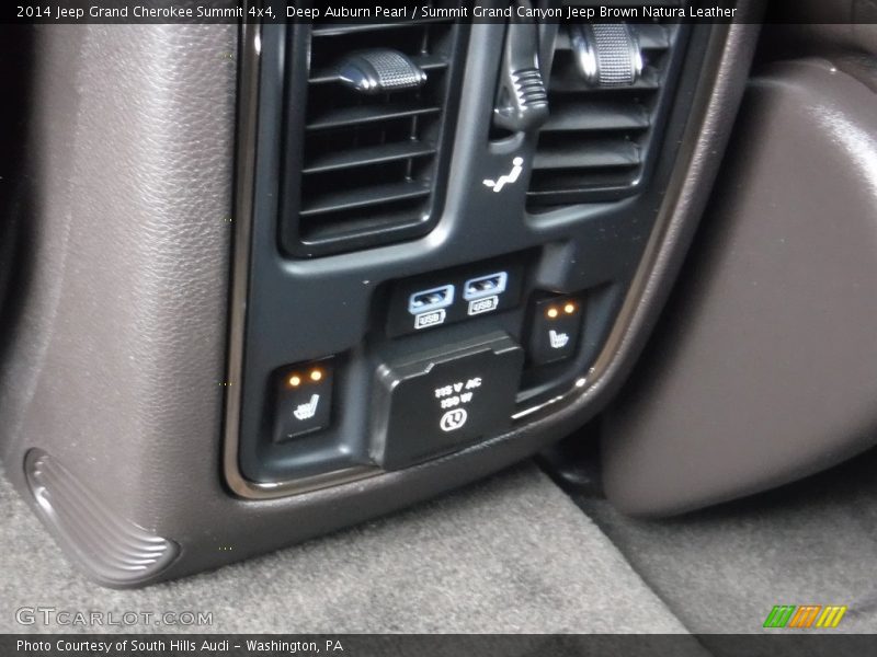 Deep Auburn Pearl / Summit Grand Canyon Jeep Brown Natura Leather 2014 Jeep Grand Cherokee Summit 4x4