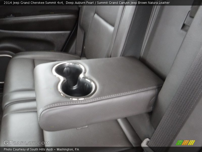 Deep Auburn Pearl / Summit Grand Canyon Jeep Brown Natura Leather 2014 Jeep Grand Cherokee Summit 4x4