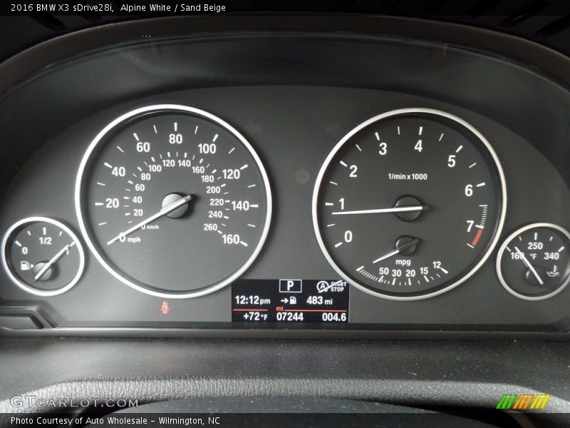 Alpine White / Sand Beige 2016 BMW X3 sDrive28i
