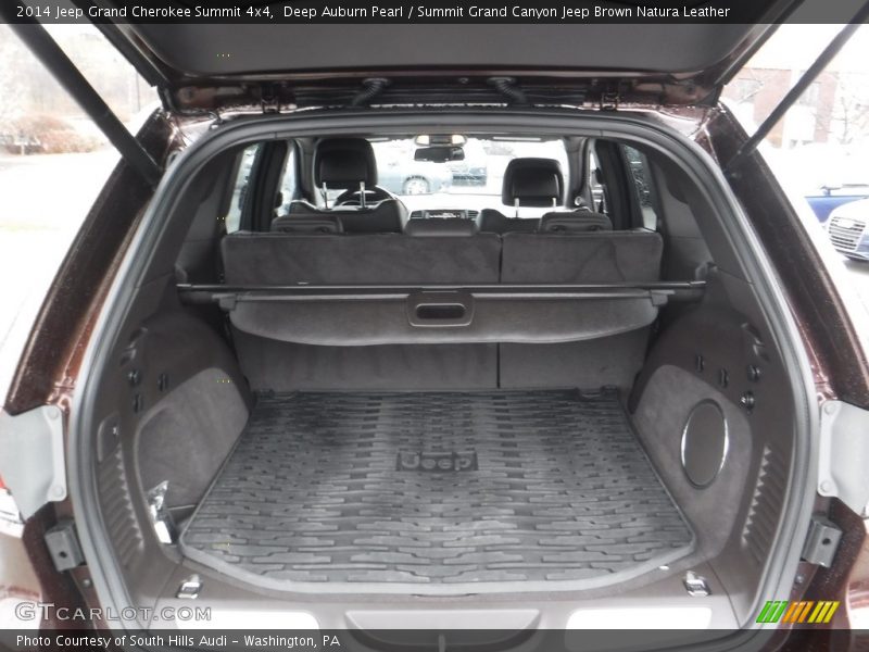 Deep Auburn Pearl / Summit Grand Canyon Jeep Brown Natura Leather 2014 Jeep Grand Cherokee Summit 4x4