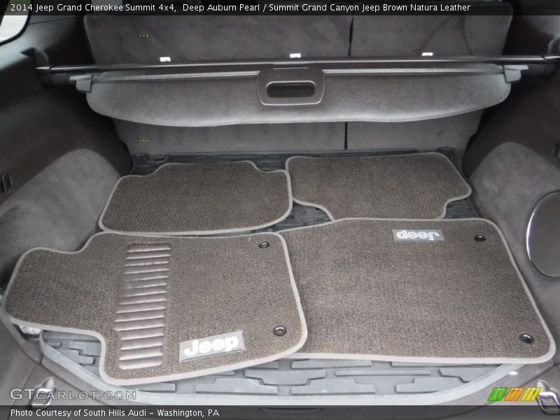 Deep Auburn Pearl / Summit Grand Canyon Jeep Brown Natura Leather 2014 Jeep Grand Cherokee Summit 4x4