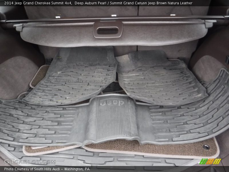Deep Auburn Pearl / Summit Grand Canyon Jeep Brown Natura Leather 2014 Jeep Grand Cherokee Summit 4x4