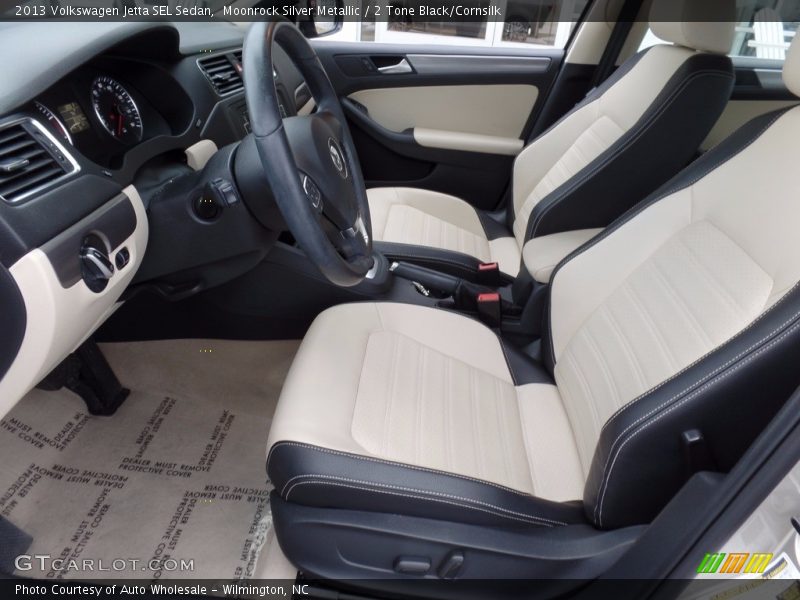 Moonrock Silver Metallic / 2 Tone Black/Cornsilk 2013 Volkswagen Jetta SEL Sedan