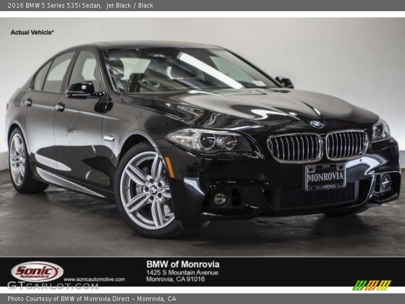 Jet Black / Black 2016 BMW 5 Series 535i Sedan