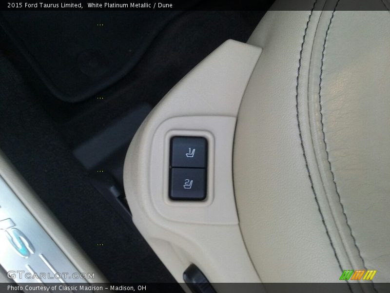 White Platinum Metallic / Dune 2015 Ford Taurus Limited