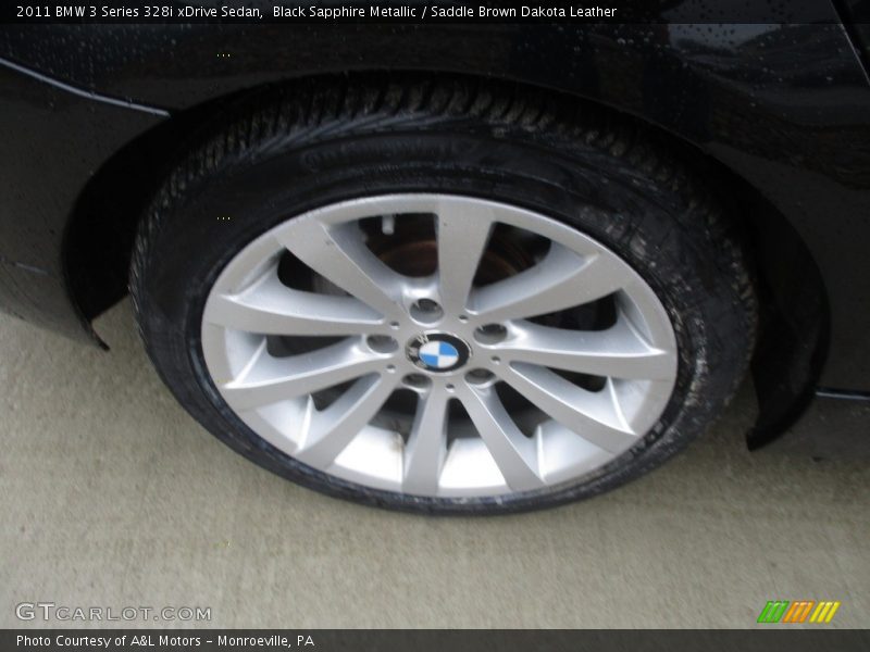 Black Sapphire Metallic / Saddle Brown Dakota Leather 2011 BMW 3 Series 328i xDrive Sedan