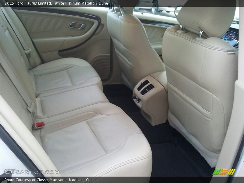 White Platinum Metallic / Dune 2015 Ford Taurus Limited