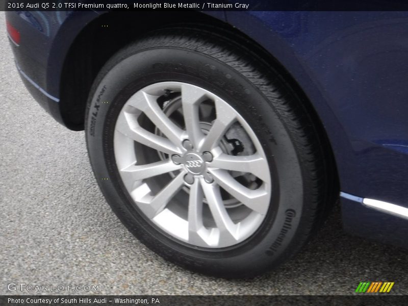 Moonlight Blue Metallic / Titanium Gray 2016 Audi Q5 2.0 TFSI Premium quattro