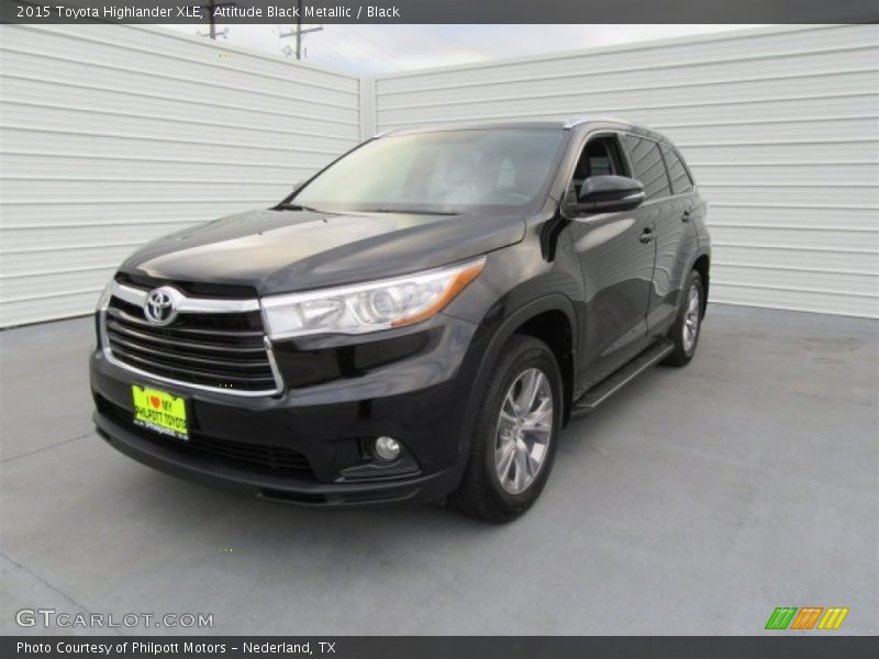 Attitude Black Metallic / Black 2015 Toyota Highlander XLE