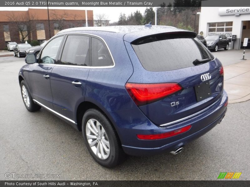 Moonlight Blue Metallic / Titanium Gray 2016 Audi Q5 2.0 TFSI Premium quattro
