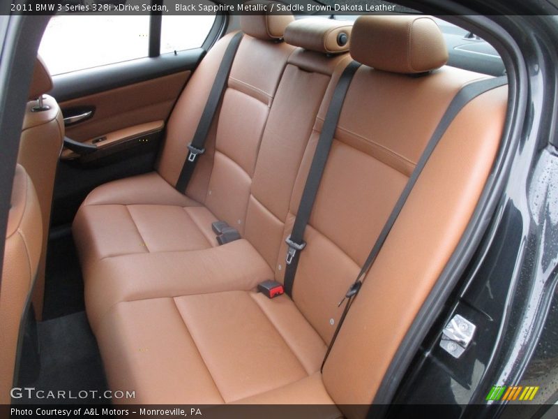 Black Sapphire Metallic / Saddle Brown Dakota Leather 2011 BMW 3 Series 328i xDrive Sedan