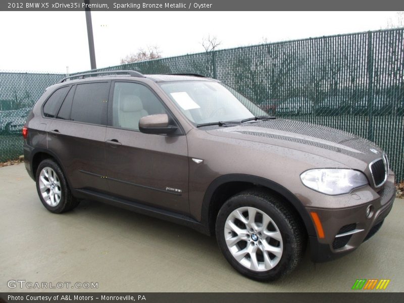 Sparkling Bronze Metallic / Oyster 2012 BMW X5 xDrive35i Premium