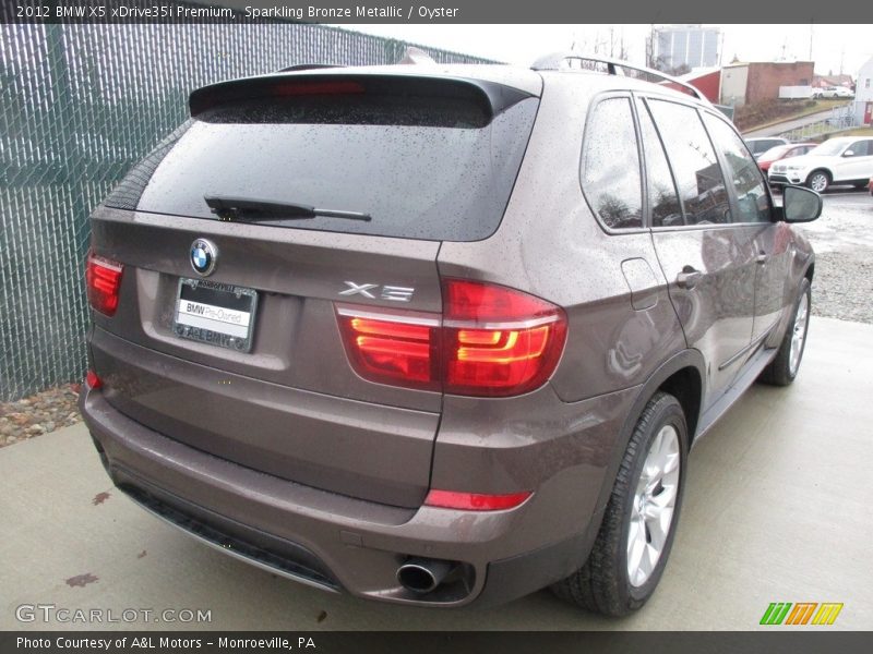 Sparkling Bronze Metallic / Oyster 2012 BMW X5 xDrive35i Premium