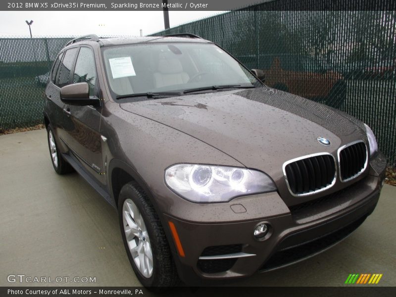 Sparkling Bronze Metallic / Oyster 2012 BMW X5 xDrive35i Premium